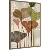 image:imageKate and Laurel Framed Canvas Wall Art Print Earthen Botanicals ll by Nikita Jariwala 18 x 24 Sylvie Walnut Frame Modern Contemporary Abstract Art for Wall Decor