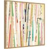 image:imageKate and Laurel Framed Canvas Wall Art Print Geometric Abstract 3 30x30 FC by Felicia Dadak 30 x 30 Sylvie Natural Frame Modern Contemporary Abstract Art for Wall Decor