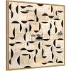 image:imageKate and Laurel Framed Canvas Wall Art Print Half Moon Bay 30x30 FC by Felicia Dadak 30 x 30 Sylvie Natural Frame Modern Contemporary Abstract Art for Wall Decor