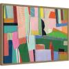 image:imageKate and Laurel Framed Canvas Wall Art Print Maximalist 28x28 FC by Felicia Dadak 24 x 18 Sylvie Dark Gold Frame Modern Contemporary Abstract Art for Wall Decor
