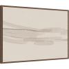 image:imageKate and Laurel Framed Canvas Wall Art Print Neutral Tones by Gabrielly Guedes 33 x 23 Sylvie Walnut Frame Modern Contemporary Abstract Art for Wall Decor