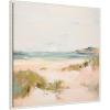 image:imageKate and Laurel Framed Canvas Wall Art Print Tranquil Landscape V Square by Amy Lighthall 30 x 30 Sylvie Beaded Dark Gold Frame Coastal Abstract Art for Wall DecorSylvie Beaded White