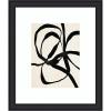 image:imageKate and Laurel Framed Wall Art Print Black Twist 1 by Alicia Bock 23 x 27 Oliver Black Narrow Frame Modern Contemporary Abstract Art for Wall Decor27L x 23W