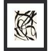 image:imageKate and Laurel Framed Wall Art Print Black Twist 4 by Alicia Bock 23 x 27 Oliver Black Narrow Frame Modern Contemporary Abstract Art for Wall Decor27L x 23W