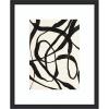 image:imageKate and Laurel Framed Wall Art Print Black Twist 4 by Alicia Bock 23 x 27 Oliver Black Narrow Frame Modern Contemporary Abstract Art for Wall Decor43L x 35W
