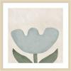 image:imageKate and Laurel Framed Wall Art Print Blue Flower by Gabrielly Guedes 25 x 25 Svelte Natural Frame Modern Contemporary Flower Art for Wall DecorSvelte Natural