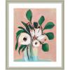 image:imageKate and Laurel Framed Wall Art Print Blush in Bloom by Nikita Jariwala 22 x 26 Florence Silver Frame Modern Contemporary Flower Art for Wall Decor26L x 22W