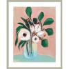 image:imageKate and Laurel Framed Wall Art Print Blush in Bloom by Nikita Jariwala 22 x 26 Florence Silver Frame Modern Contemporary Flower Art for Wall Decor42L x 34W