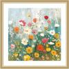 image:imageKate and Laurel Framed Wall Art Print Boho WIldflower Garden by The Creative Bunch Studio 26 x 26 Florence Gold Frame Bohemian Boho Flowers Nature Art for Wall Decor26L x 26W