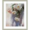 image:imageKate and Laurel Framed Wall Art Print Dangle Thumb Pastel Flower Bouquet by Mary Sparrow 22 x 26 Florence Silver Frame Modern Contemporary Flowers Art for Wall Decor26L x 22W