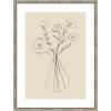 image:imageKate and Laurel Framed Wall Art Print Floral Vase by Gabrielly Guedes 19 x 25 Belvedere Silver Frame Modern Contemporary Flower Art for Wall DecorBelvedere Silver
