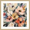 image:imageKate and Laurel Framed Wall Art Print Garden Bloom Abstract Bouquet II by The Creative Bunch Studio 26 x 26 Florence Gold Frame Bohemian Boho Flowers Nature Art for Wall Decor34L x 34W