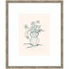 image:imageKate and Laurel Framed Wall Art Print Garden Floral by Kate Aurelia Holloway 22 x 26 Mila Dark Silver Frame Modern Contemporary Flower Art for Wall Decor26L x 22W