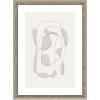 image:imageKate and Laurel Framed Wall Art Print Minimalist Lines by Gabrielly Guedes 19 x 26 Castellan Silver Frame Modern Contemporary Abstract Art for Wall Decor