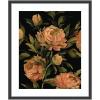 image:imageKate and Laurel Framed Wall Art Print Moody Floral 3 by Annie Quigley 21 x 25 Stylish Black Narrow Frame Vintage Flowers Art for Wall Decor25L x 21W