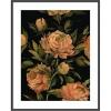 image:imageKate and Laurel Framed Wall Art Print Moody Floral 3 by Annie Quigley 21 x 25 Stylish Black Narrow Frame Vintage Flowers Art for Wall Decor41L x 33W