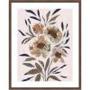 image:imageKate and Laurel Framed Wall Art Print Muted Paintrely Florals by Nikita Jariwala 22 x 26 Florence Medium Brown Frame Rustic Farmhouse Abstract Art for Wall Decor42L x 34W
