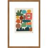 image:imageKate and Laurel Framed Wall Art Print Night Chords 2 by Kelly Knaga 17 x 25 Carlisle Blonde Narrow Frame Modern Contemporary Abstract Art for Wall Decor
