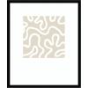 image:imageKate and Laurel Framed Wall Art Print Organic Figures by Gabrielly Guedes 21 x 25 Svelte Noir Black Frame Modern Contemporary Abstract Art for Wall DecorSvelte Noir Black