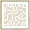 image:imageKate and Laurel Framed Wall Art Print Organic Figures by Gabrielly Guedes 21 x 25 Svelte Noir Black Frame Modern Contemporary Abstract Art for Wall DecorCastellan Distressed White