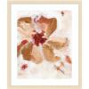 image:imageKate and Laurel Framed Wall Art Print Painterly Brown Blossom ll by Nikita Jariwala 22 x 26 Woodgrain Stripe Blonde Frame Modern Contemporary Abstract Art for Wall Decor26L x 22W