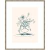 image:imageKate and Laurel Framed Wall Art Print Summer Stems by Kate Aurelia Holloway 22 x 26 Mila Dark Silver Frame Modern Contemporary Flower Art for Wall Decor42L x 34W