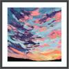 image:imageKate and Laurel Framed Wall Art Print Sunset Study by Emily Kenney 25 x 25 Stylish Black Narrow Frame Modern Contemporary Abstract Beach Landscapes Tropical Art for Wall DecorStylish Black Narrow