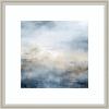 image:imageKate and Laurel Framed Wall Art Print Tonal Abstract Oceanic Nautical Serenity Blue by The Creative Bunch Studio 26 x 26 Florence Silver Frame Coastal Abstract Art for Wall DecorFlorence Silver