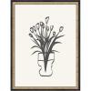 image:imageKate and Laurel Framed Wall Art Print Tulips by Gabrielly Guedes 20 x 26 Castellan Black Frame Modern Contemporary Flower Art for Wall Decor