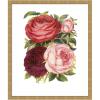 image:imageKate and Laurel Framed Wall Art Print Victorian Flowers by The Creative Bunch Studio 22 x 26 Mila Dark Gold Frame Vintage Flower Art for Wall Decor26L x 22W