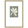 image:imageKate and Laurel Framed Wall Art Print White Floral by Gabrielly Guedes 18 x 26 Castellan Distressed White Frame Modern Contemporary Flower Art for Wall Decor
