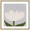image:imageKate and Laurel Framed Wall Art Print White Tulip by Gabrielly Guedes 26 x 26 Castellan Distressed White Frame Modern Contemporary Flower Art for Wall Decor