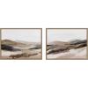 image:imageKate and Laurel Golden Mountainside I amp II 2 Piece Framed Canvas Wall Art Set by Amy Lighthall Sylvie Dark Gold Modern Contemporary Abstract Art for Wall Decor