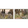 image:imageKate and Laurel Granada 1912 amp Gardens at Florence John Singer Sargent 2 Piece Framed Canvas Wall Art Set by Nostalgia Prints Sylvie Walnut Traditional Landscape Art for Wall Decor
