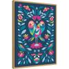 image:imageKate and Laurel Love Birds Framed Canvas Wall Art by Rachel Lee 23 x 30 Sylvie Bright Gold Whimsical Abstract Animals Flowers Art for Wall Decor Living Room Bedroom