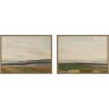 image:imageKate and Laurel Lowland Landscape Sketch Chrystian Breslauer 2 Piece Framed Canvas Wall Art Set by Nostalgia Prints Sylvie Dark Gold Modern Contemporary Landscape Art for Wall Decor
