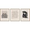 image:imageKate and Laurel Matisse Inspired Florals amp Woman Silhouette 3 Piece Framed Canvas Wall Art Set by Gabrielly Guedes Sylvie Dark Gold Modern Contemporary Abstract Art for Wall DecorSylvie Dark Gold