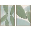 image:imageKate and Laurel Natural Forms 01 amp 02 2 Piece Framed Canvas Wall Art Set by Gabrielly Guedes Sylvie White Modern Contemporary Abstract Art for Wall DecorSylvie Dark Gold