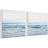 image:imageKate and Laurel Ocean Swim 1 and 2 Set of 2 30x30 Framed Canvas Wall Art Set by Stephanie Klatt Sylvie White Coastal Beach Animals Landscapes Beach Nature Art for Wall Decor Living Room