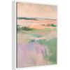 image:imageKate and Laurel Pastel Horizon II Framed Canvas Wall Art by Amy Lighthall 18 x 24 Sylvie Natural Modern Abstract Art for Wall Decor Living Room BedroomWhite