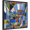 image:imageKate and Laurel Retro Current Framed Canvas Wall Art by Leah Nadeau 22 x 22 Sylvie Black Modern Abstract Art for Wall Decor Living Room Bedroom