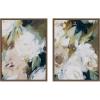 image:imageKate and Laurel Sepia Florals I 2 Piece Framed Canvas Wall Art Set by Amy Lighthall Sylvie Walnut Modern Contemporary Abstract Art for Wall Decor