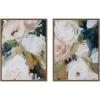 image:imageKate and Laurel Sepia Florals III 2 Piece Framed Canvas Wall Art Set by Amy Lighthall Sylvie Beaded Dark Gold Modern Contemporary Flower Art for Wall Decor