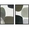image:imageKate and Laurel Shape Study No 1 amp No 2 2 Piece Framed Canvas Wall Art Set by Amy Lighthall Sylvie Black Modern Contemporary Abstract Art for Wall Decor