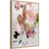 image:imageKate and Laurel Soft Pink Flower Bouquet Framed Canvas Wall Art by Kristybee 23 x 33 Sylvie Bright Gold Modern Contemporary Flowers Still Life Art for Wall Decor Living Room Bedroom
