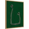 image:imageKate and Laurel Soul Bound Green Framed Canvas Wall Art by Shatha Al Dafai 18 x 24 Sylvie Natural Modern Abstract Tropical Art for Wall Decor Living Room Bedroom