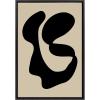 image:imageKate and Laurel Sylvie Abstract 10 Framed Canvas Wall Art by Apricot and Birch 23x33 Black Decorative Abstract Art Print for WallBlack