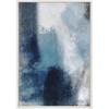 image:imageKate and Laurel Sylvie Aqua Abstract 1 Framed Canvas Wall Art by Amy Lighthall 23x33 Gray Decorative Blue Art Print for WallWhite