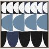 image:imageKate and Laurel Sylvie Arches in Blue Framed Canvas by Statement Goods 30x30 Gray Square Abstract Print for Living Room Dining Room Kitchen or Bedroom