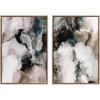 image:imageKate and Laurel Sylvie Beaded Contour Flow I and II Vintage Framed Canvas Wall Art Set by Amy Lighthall 2 Piece Set 23x33 Gold Modern Abstract Geometric Art for Wall